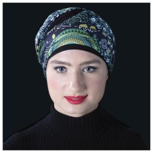 Foulard chimio à nouer en bambou Nadia MM Paris