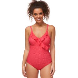 Maillot de bain une pièce Romantic down rouge Amoena