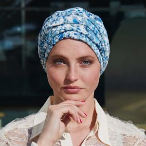 Turban Torsad� Palma Multicolore Gisela Mayer : Imprim�s Lumineux et Volume Chic