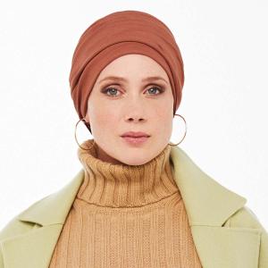 Turban Torsadé Palma Uni Gisela Mayer : Viscose Cloquée et Volume Élégant