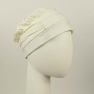 Turban Effet Borsalino Saomi MTM - Taille Standard (57 cm) : Jersey de Bambou Haute Couture