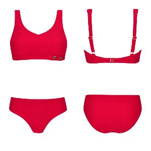 Bikini pour prothèses Chile rouge Amoena