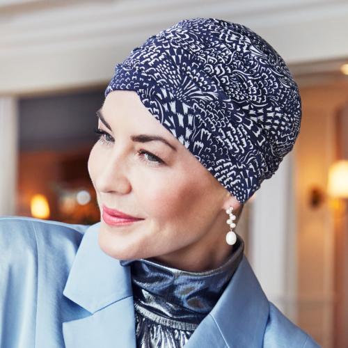 Bonnet chimio Yoga bambou multicolore Christine Headwear