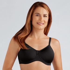 Soutien-gorge paddé sans armatures Lara noir Amoena