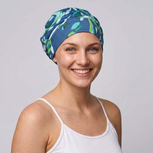 Bonnet chimio Léa Bambou légèreté et imprimés d'été - Autrement Belle