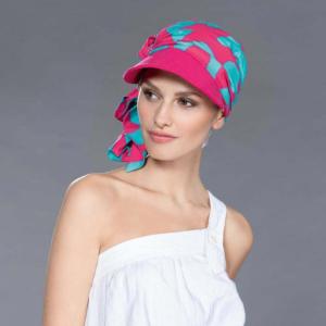 Casquette Chimio en Coton Capri Ellen Wille : Volume et Bandeau Amovible