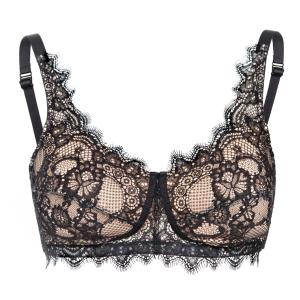 Soutien-gorge Mastectomie Chantilly Noir Megami (Sans Armatures)