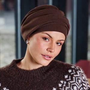 Turban chimio confort L�a en velours c�tel� - Viva Headwear