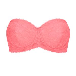 Soutien gorge bandeau avec armatures Glenda rose Amoena