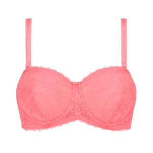 Soutien gorge bandeau avec armatures Glenda rose Amoena