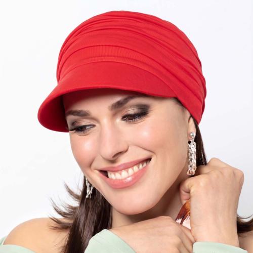 Casquette Chimio en Bambou New Emma Gisela Mayer : Volume Froncé et Confort Douillet