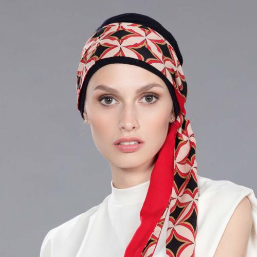 Foulard Chimio Préformé Una Ellen Wille : Bonnet Bambou & Écharpe 1m60
