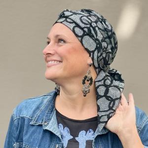 Bonnet Turban Chimio Hiver - Modèle Julieta - Laine & Bambou à Nouer