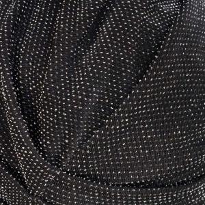 Turban Ella Noir Pailleté : Volume et éclat de fête - Autrement Belle