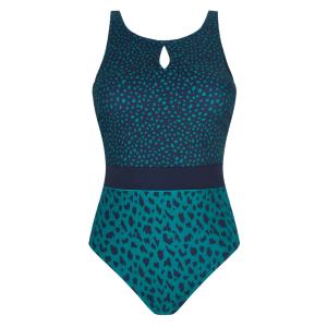 Maillot de bain pour prothèse une pièce Manila bleu OP Amoena