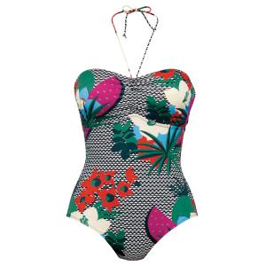 Maillot une pièce bandeau Santa Tropical alicante Anita