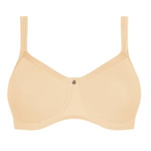 Soutien-gorge paddé sans armatures Lara satin sable Amoena