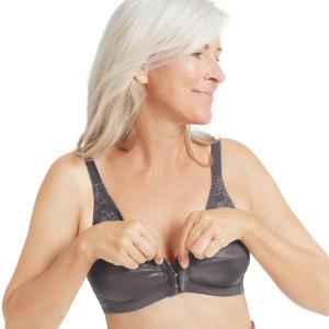 Soutien gorge sans armatures avec ouverture devant Nancy anthracite Amoena