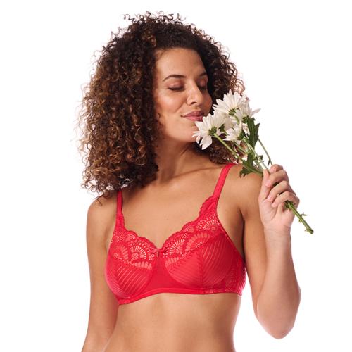 Soutien gorge sans armatures paddé Karolina framboise Amoena