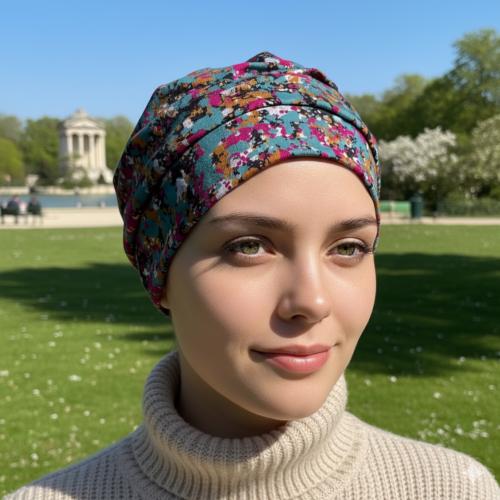 Turban chimio bambou Mirabelle multicolore Autrement Belle