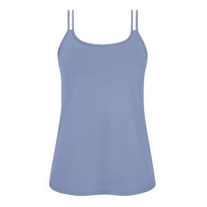 Valletta Top avec brassière intégrée bleu denim Amoena