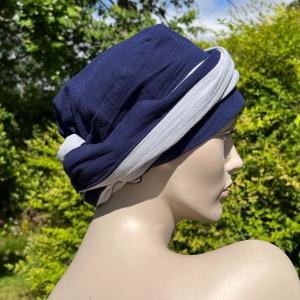 Foulard Chimio Savannah - Mousseline de Coton Bicolore & Réversible