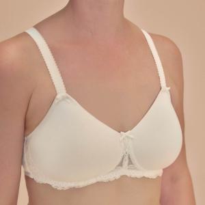 Soutien-gorge Mousse Floria - Amoena (Dentelle Coton Ivoire)