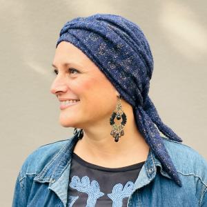 Bonnet Turban Chimio Hiver - Modèle Julieta - Laine & Bambou à Nouer