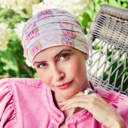 Bonnet chimio Yoga bambou multicolore Christine Headwear