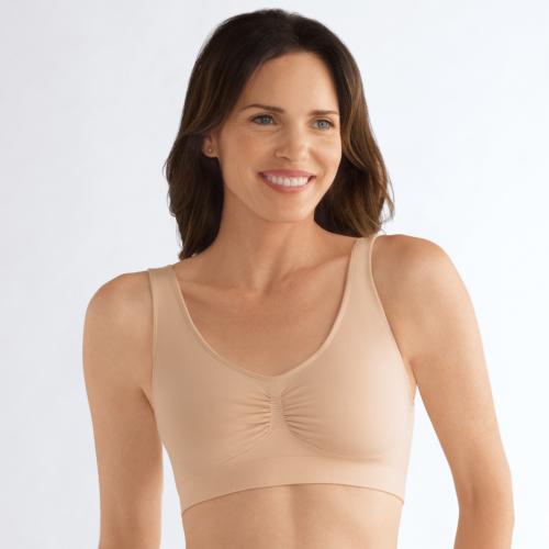 Brassière Becky sans armatures coton bio blush Amoena