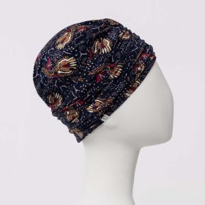 Turban Chimio Bambou Alina Christine Headwear : Plissé et Nœud Plat