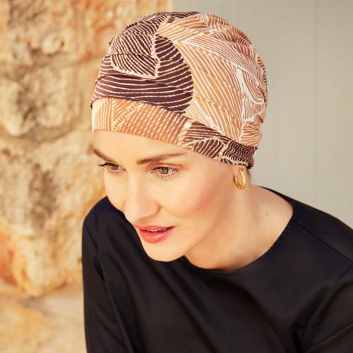 Bonnet chimio Yoga bambou multicolore Christine Headwear