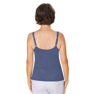 Valletta Top avec brassière intégrée bleu indigo Amoena