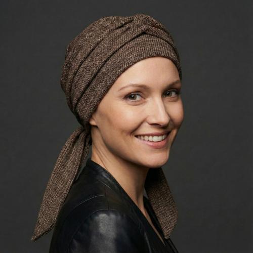 Bonnet Turban Chimio Hiver - Modèle Julieta - Laine & Bambou à Nouer