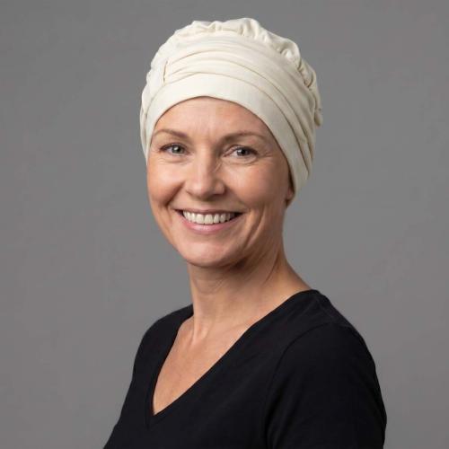 Turban Effet Borsalino Saomi MTM - Taille Standard (57 cm) : Jersey de Bambou Haute Couture