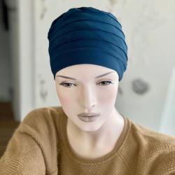 Bonnet chimio maille coton anthracite - accessoire cheveux chimio