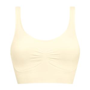 Brassière Becky sans armatures coton bio ivoire Amoena