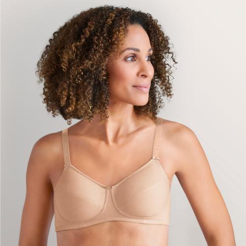 Soutien gorge à poches en coton Ruth beige Amoena