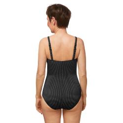 Maillot de bain une pièce Romantic down noir Amoena