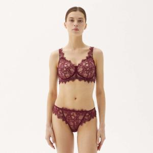 Soutien-gorge Mastectomie Chantilly Bordeaux Megami (Sans Armatures)