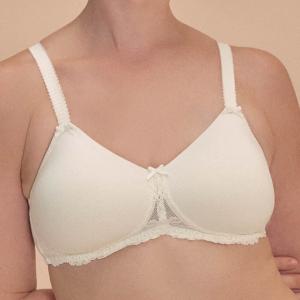 Soutien-gorge Mousse Floria - Amoena (Dentelle Coton Ivoire)