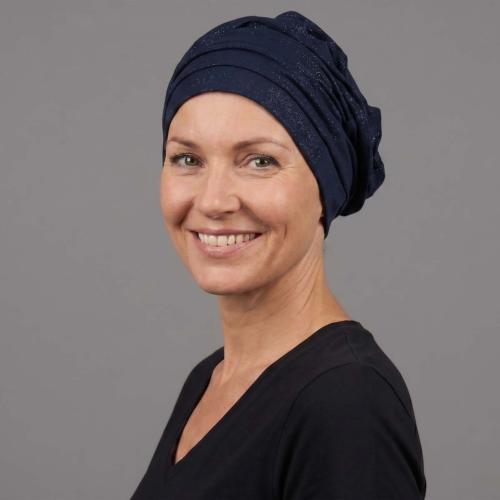 Turban Ample Sonate Fantaisie MTM : Jersey de Bambou Finement Pailleté