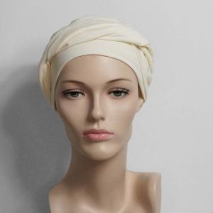 Turban chimio Lucie uni bambou Autrement Belle : L'iconique volume torsadé - Autrement belle