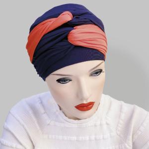 Foulard chimio à nouer en bambou Leslie MM Paris
