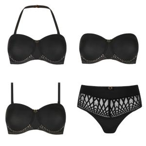 Soutien gorge bustier pour prothèse avec armatures Pia Amoena