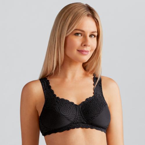 Soutien-gorge sans armatures Jasmin noir Amoena