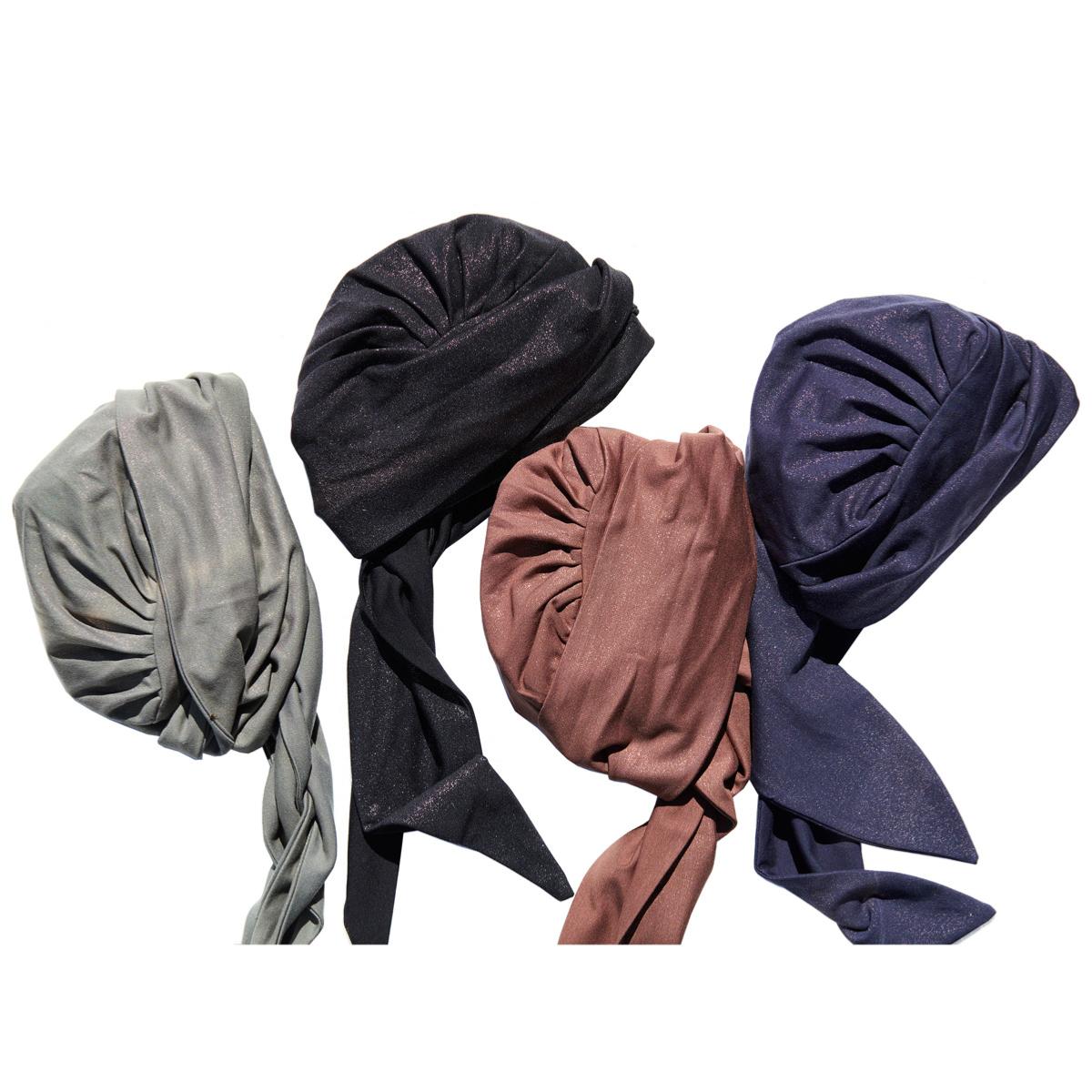 Turban Chimio / Perruque Synthétique - Blond Clair Méché Cuivré - Taille Moyenne - Neuf Avec étiquettes