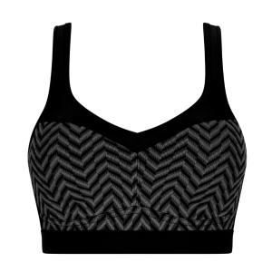 Brassière de sport Grand Maintien Jolie - Noir et gris