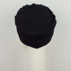 Turban Effet Borsalino Saomi MTM - Petite Taille (54 cm) : Jersey de Bambou Haute Couture