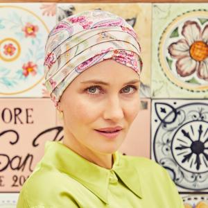 Bonnet chimio Yoga bambou multicolore Christine Headwear